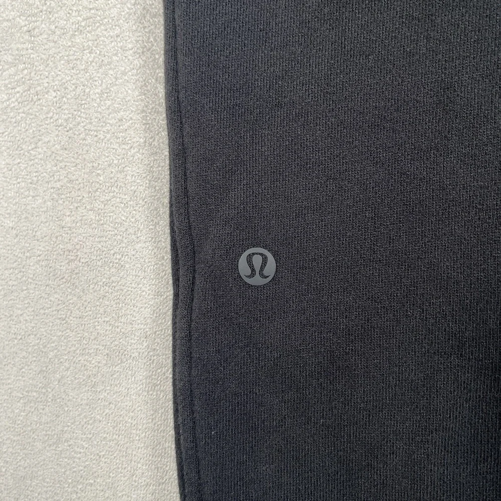 Lululemon Scuba High-Rise Jogger Pants Women's 6 Black Cotton Terry Breathable